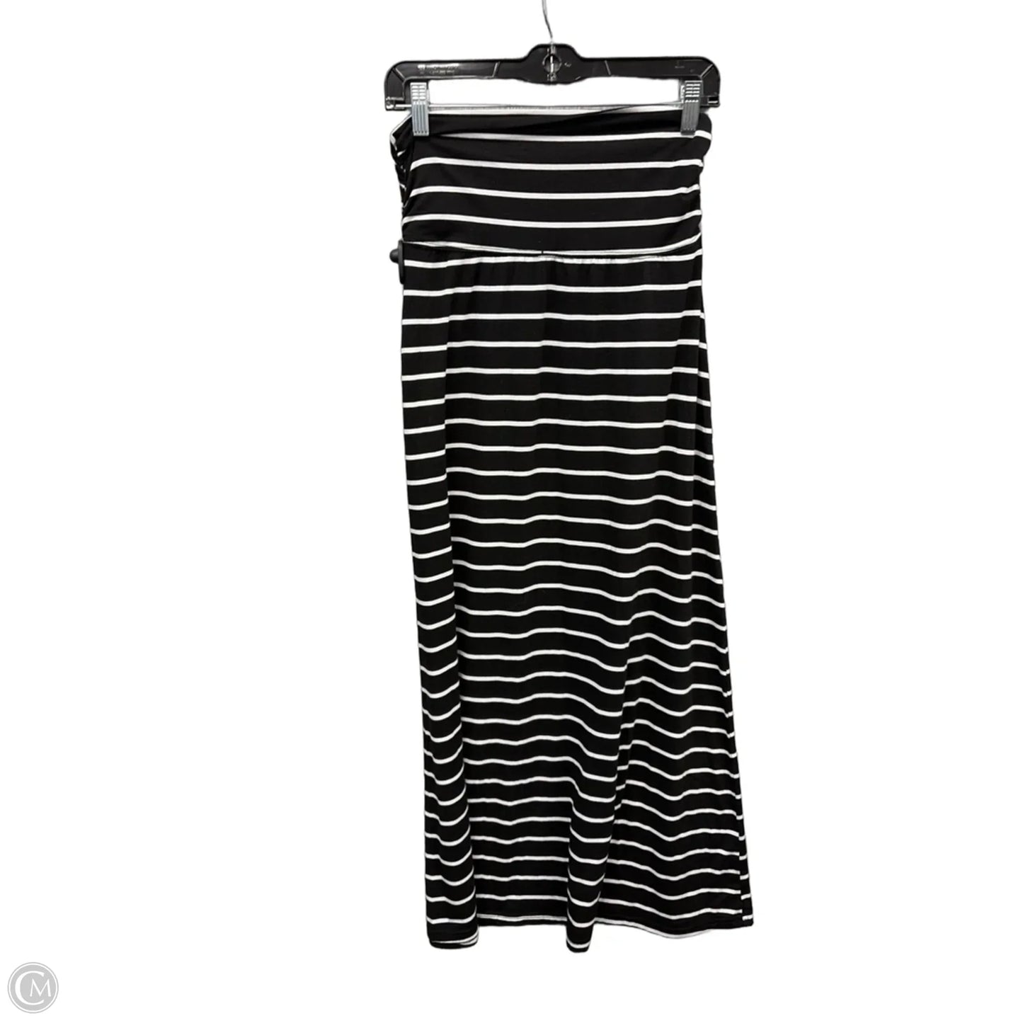 Skirt Maxi By Ultra Flirt In Black & White, Size: 8