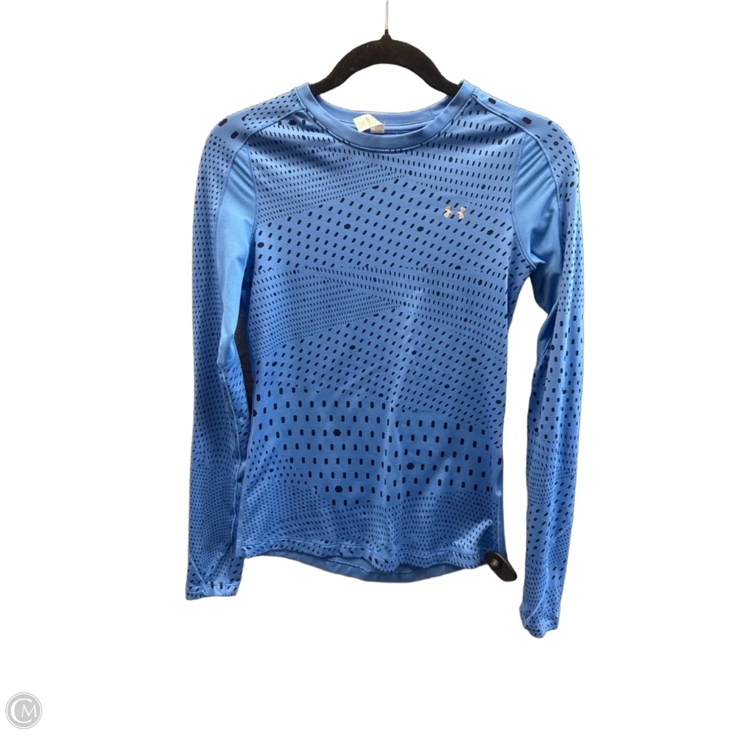 Athletic Top Long Sleeve Crewneck By Under Armour In Blue, Size: Xs