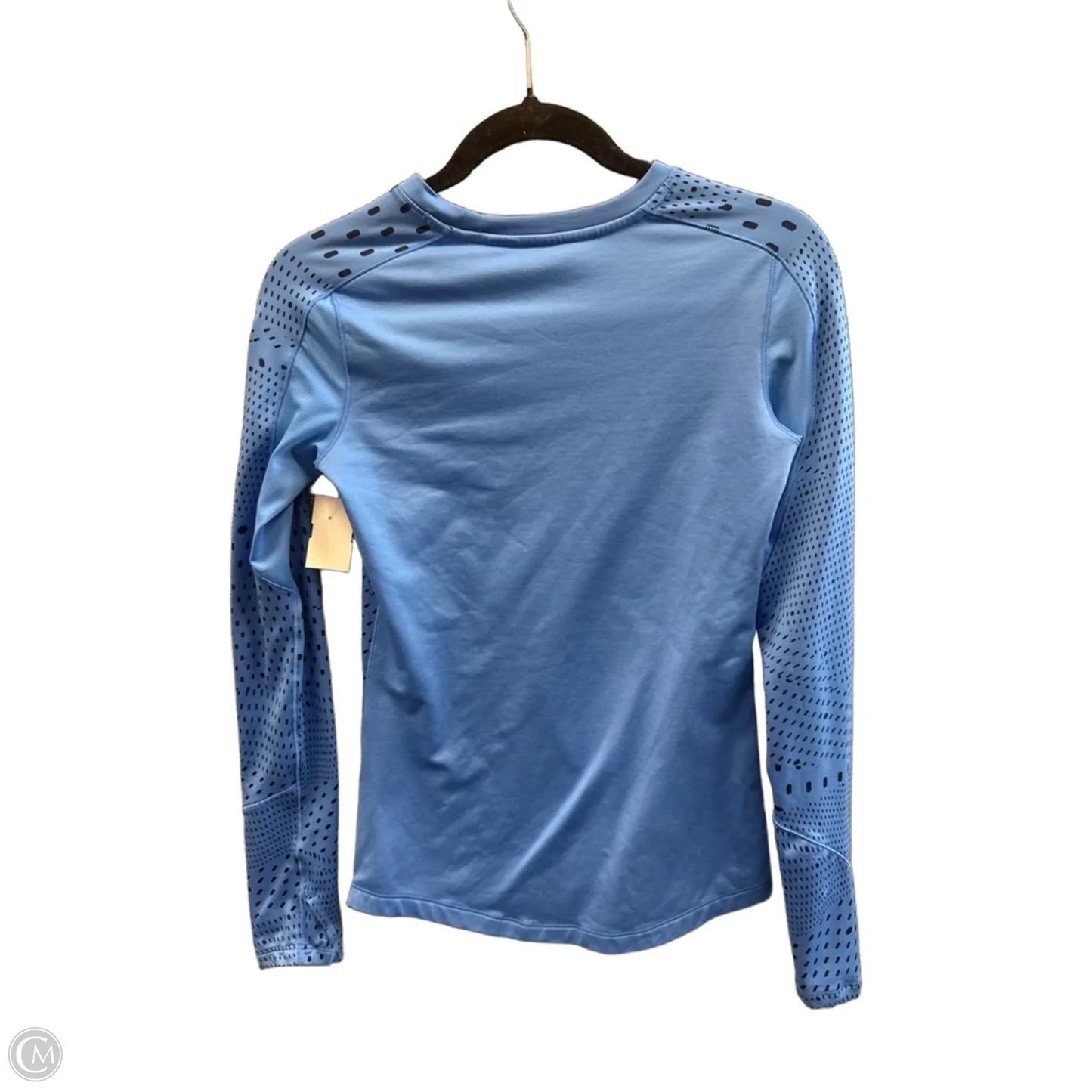 Athletic Top Long Sleeve Crewneck By Under Armour In Blue, Size: Xs