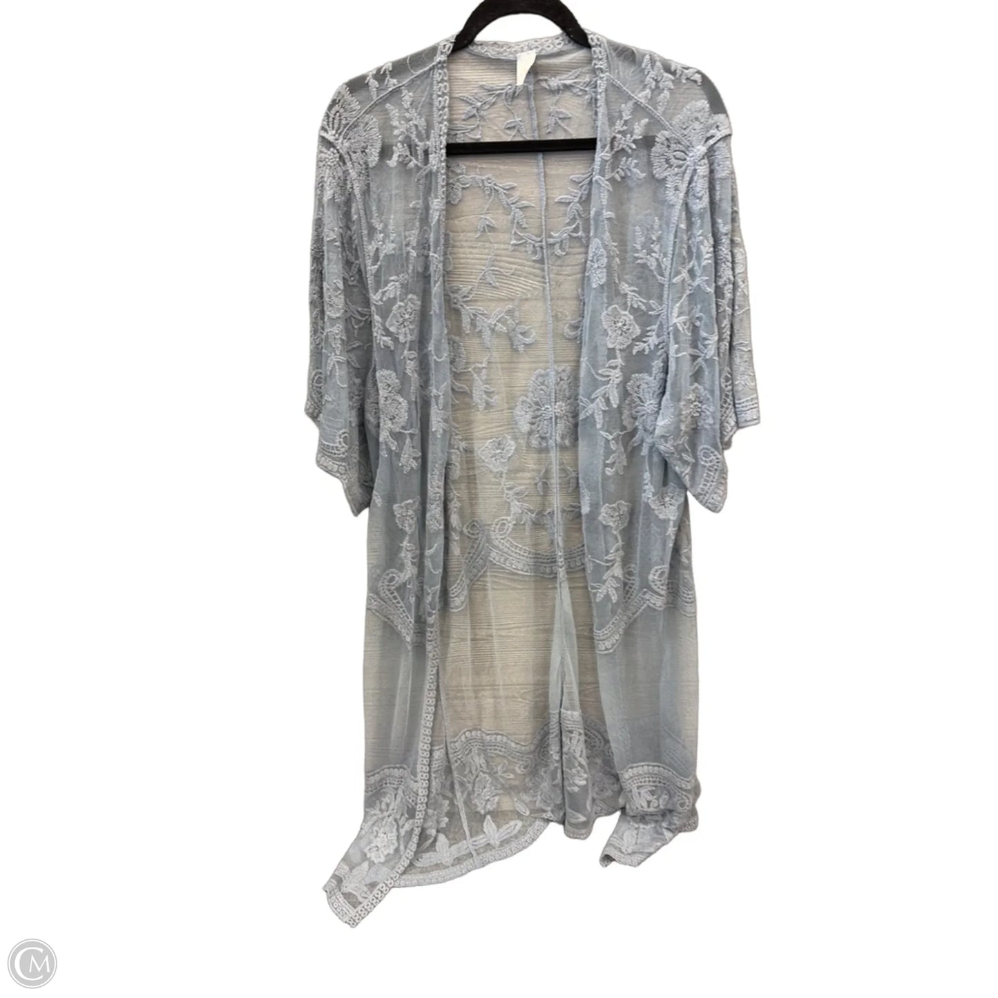 Kimono By Clothes Mentor In Blue, Size: Osfm