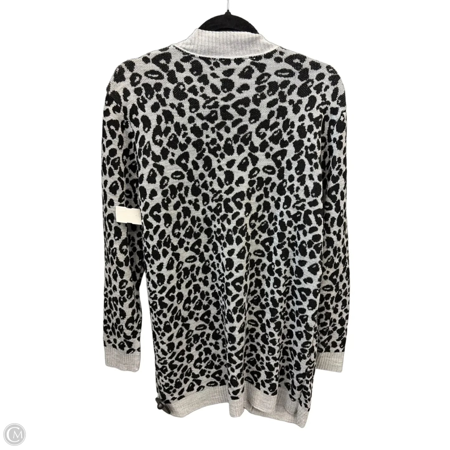 Sweater Cardigan By Nine West In Animal Print, Size: L