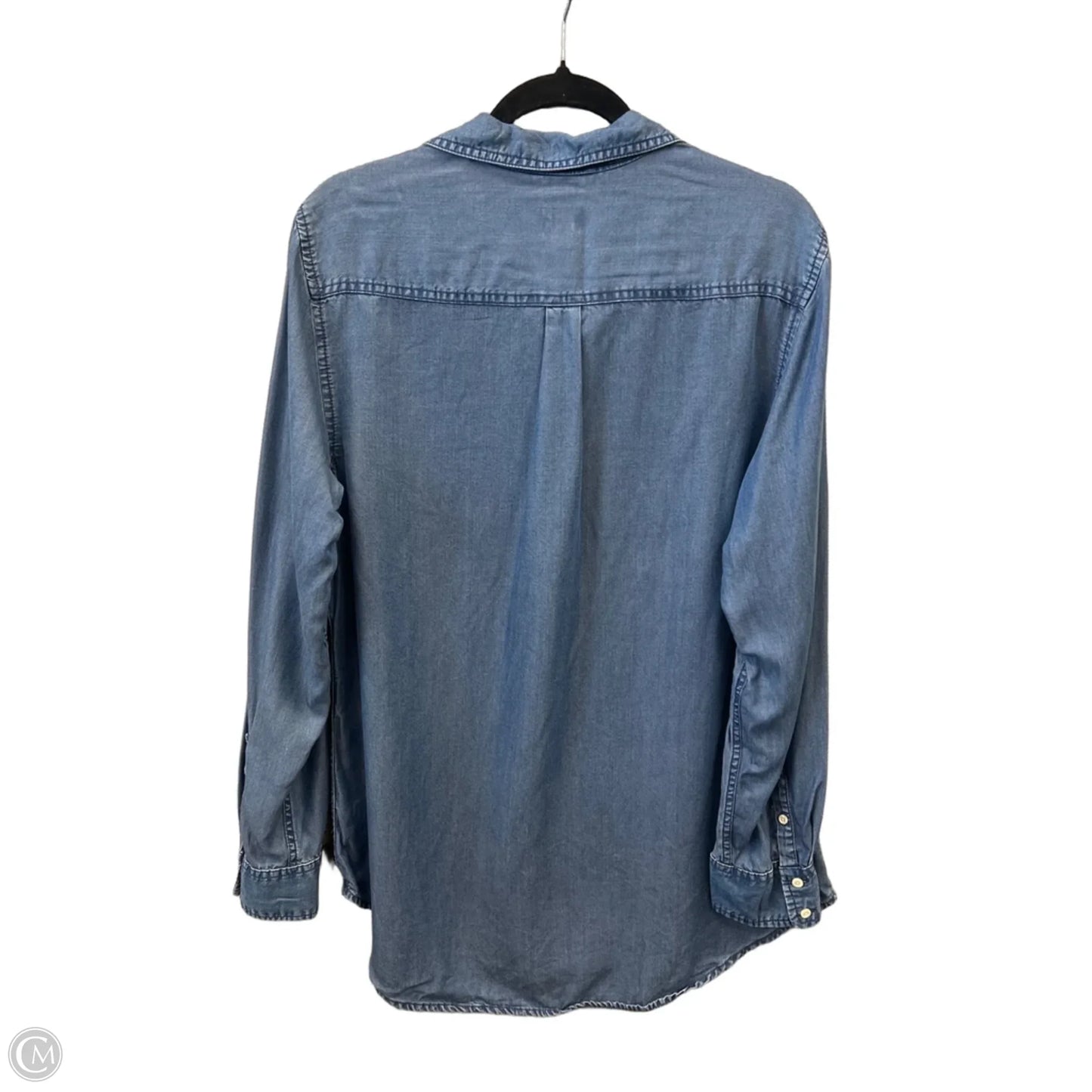 Tunic Long Sleeve By A New Day In Blue, Size: Xxl