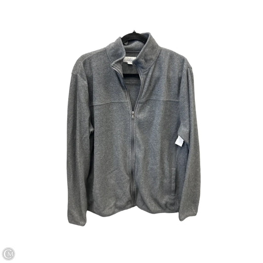 Jacket Fleece By Croft And Barrow In Grey, Size: L