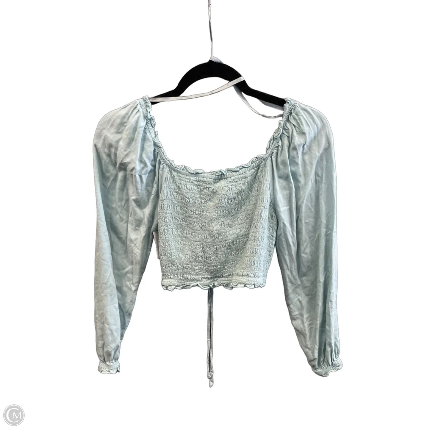 Top Long Sleeve By Japna In Blue, Size: M