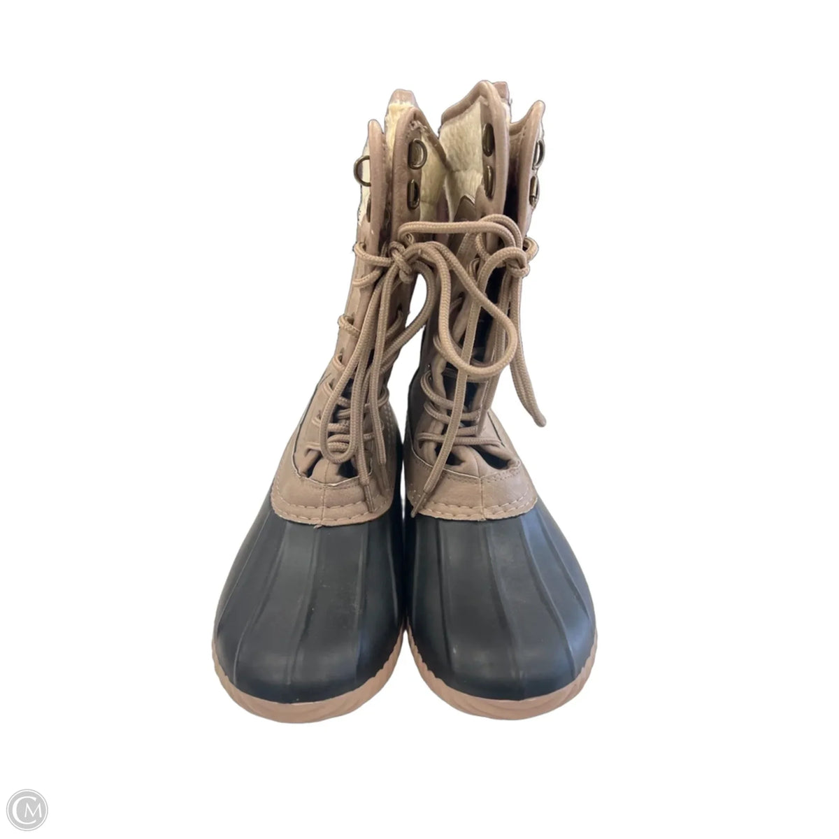 Boots Ankle Flats By Clothes Mentor In Brown, Size: 9