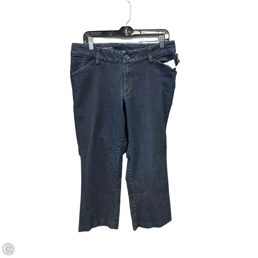 Jeans Straight By Lee In Blue Denim, Size: 14