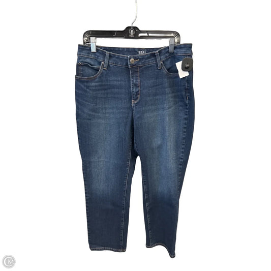 Jeans Straight By Time And Tru In Blue Denim, Size: 16