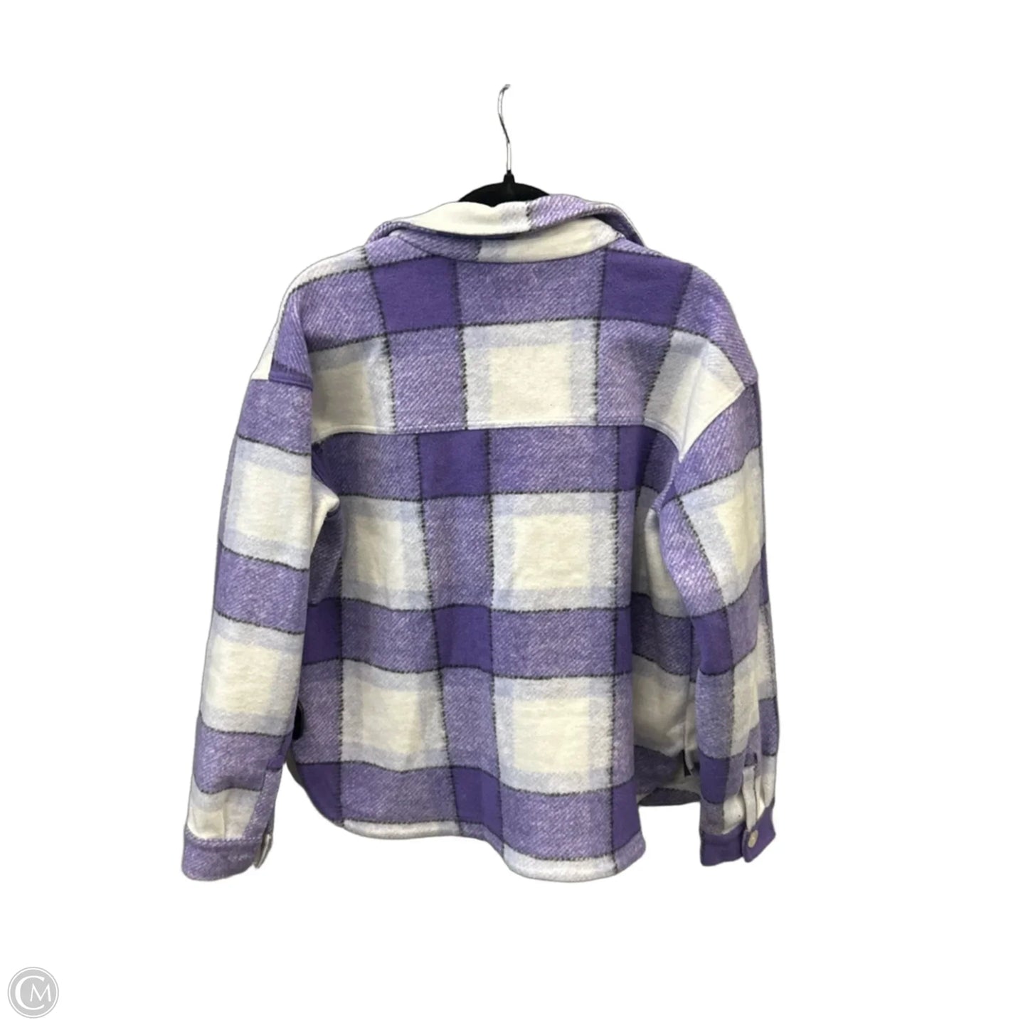 Jacket Shirt By Maurices In Plaid Pattern, Size: M