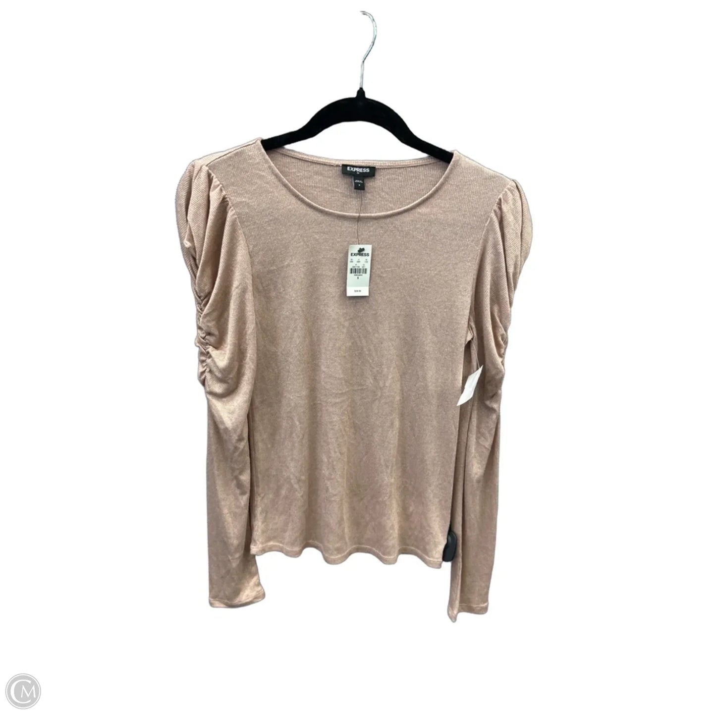 Top Long Sleeve By Express In Pink, Size: S