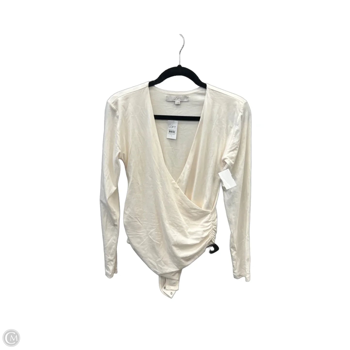 Bodysuit By Loft In Cream, Size: S