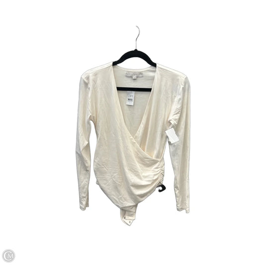 Bodysuit By Loft In Cream, Size: S