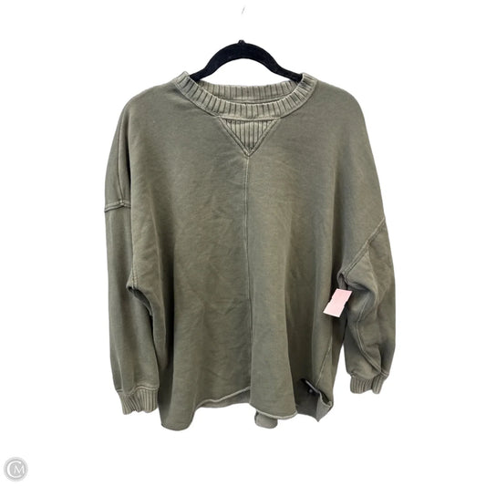 Sweatshirt Crewneck By Aerie In Green, Size: S