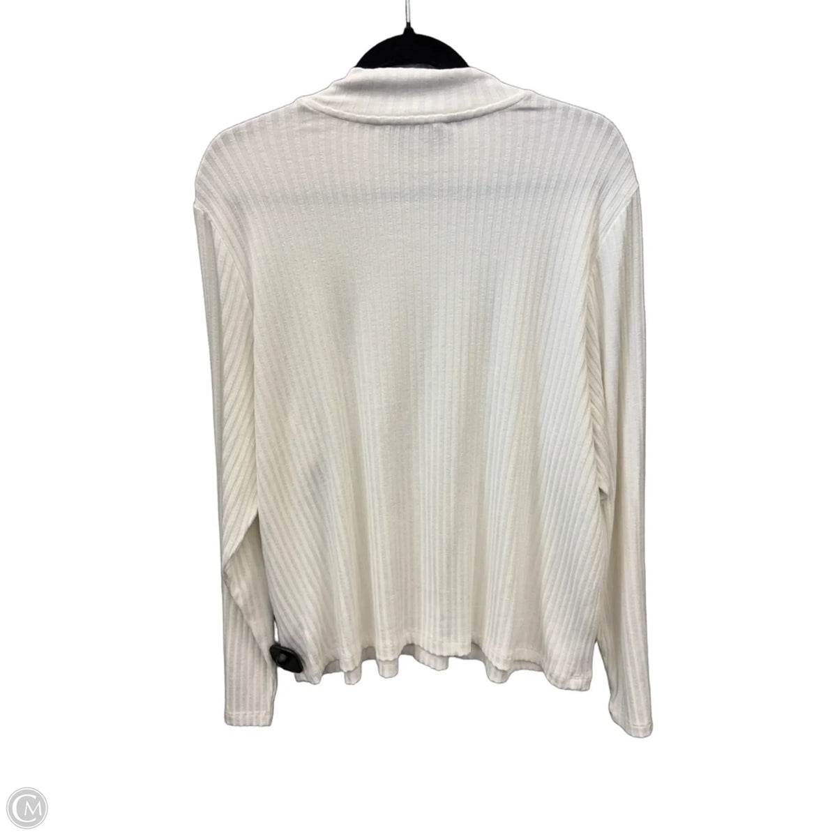 Top Long Sleeve By Ophelia Roe In White, Size: 3x