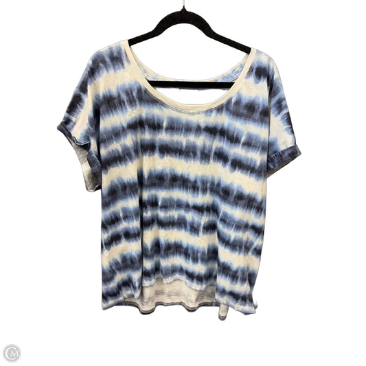 Top Short Sleeve By Falls Creek In Blue, Size: 2x