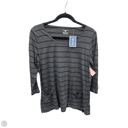 Top Long Sleeve By Jones New York In Grey, Size: M