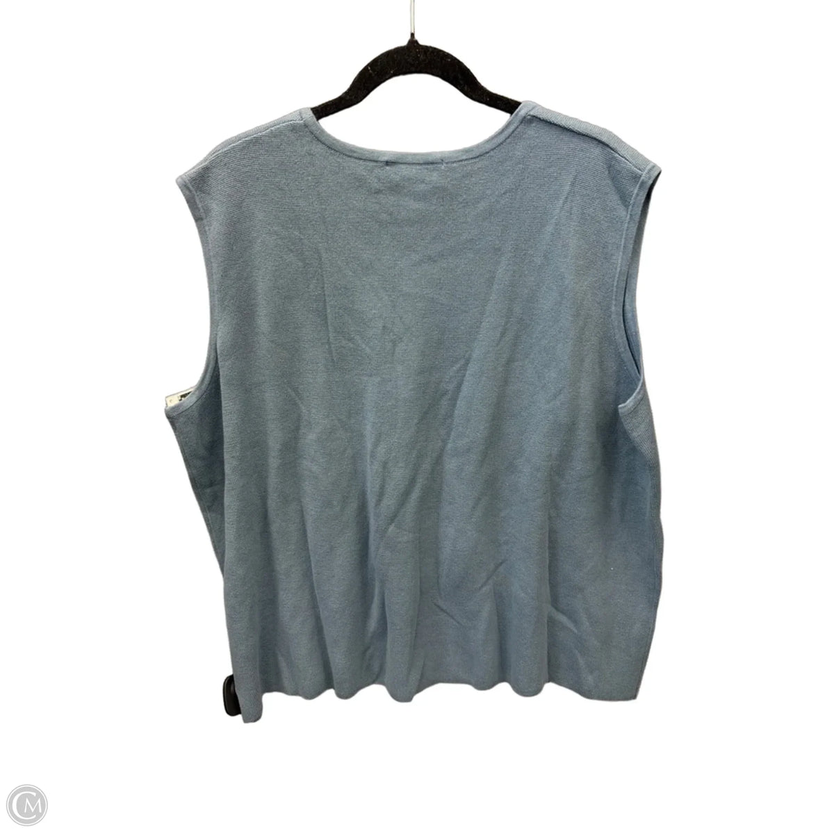 Top Sleeveless Basic By Cj Banks In Blue, Size: 3x