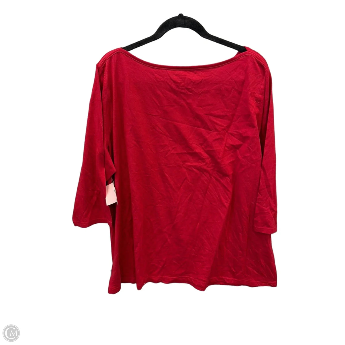 Top Long Sleeve By Clothes Mentor In Red, Size: 3x