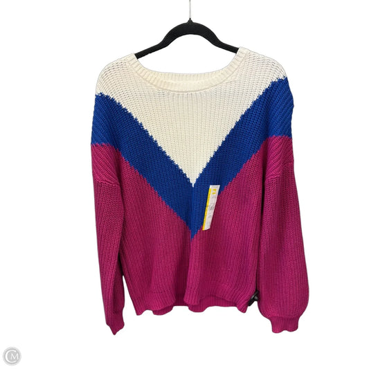 Sweater By Time And Tru In Multi-colored, Size: L