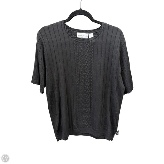 Top Short Sleeve By Alfred Dunner In Black, Size: L
