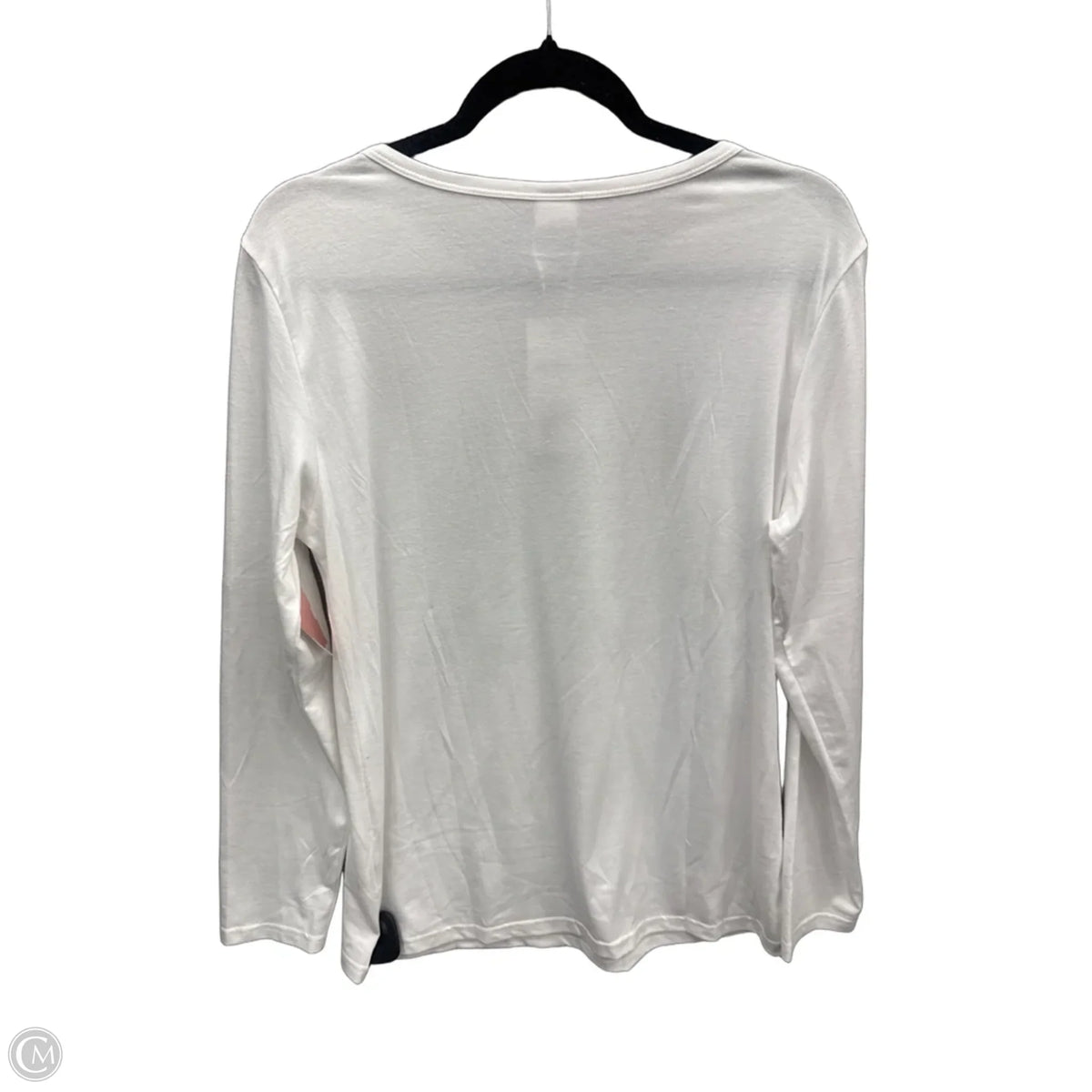 Top Long Sleeve Basic By Xieerduo In White, Size: M