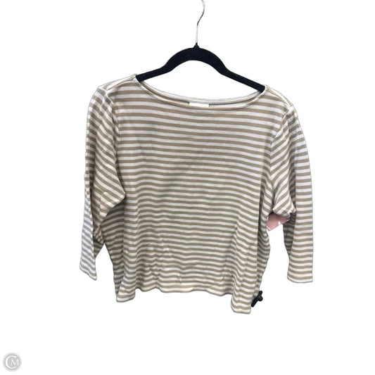 Top Long Sleeve By J. Jill In Brown, Size: M