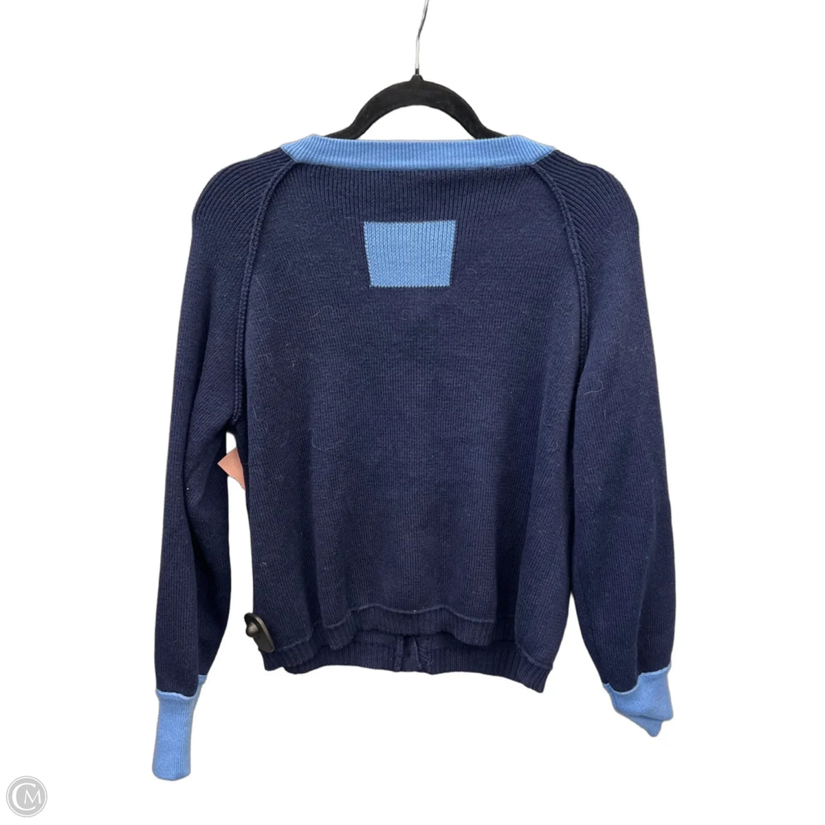 Sweater Cardigan By Cmf In Blue, Size: M