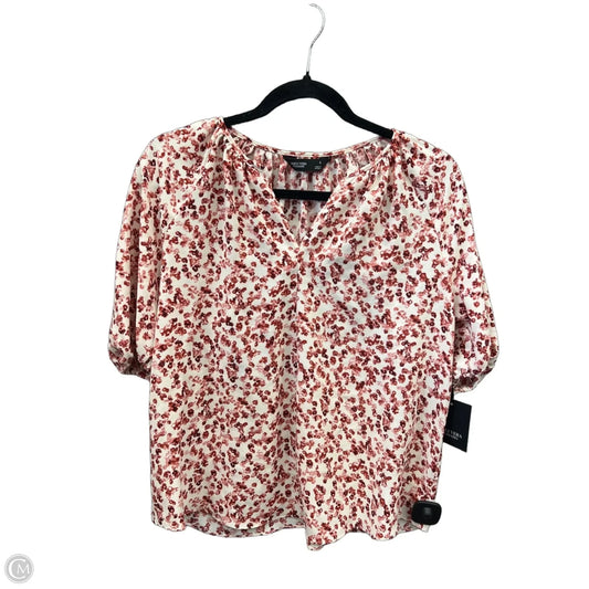 Top Short Sleeve By Simply Vera In Floral Print, Size: S