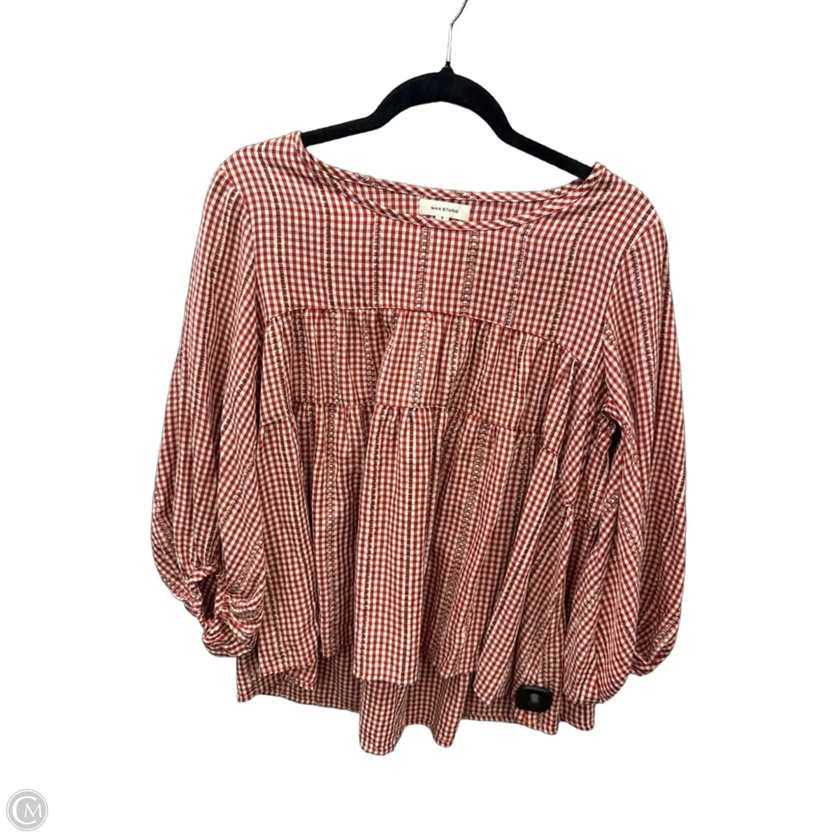 Top Long Sleeve By Max Studio In Red, Size: S