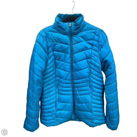 Jacket Puffer & Quilted By Xersion In Blue, Size: M