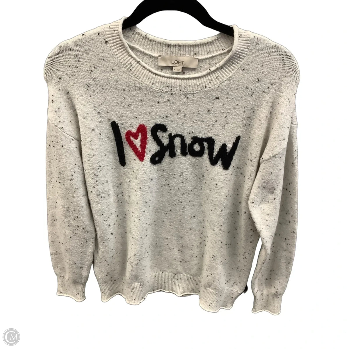 Sweater By Loft In Grey, Size: M