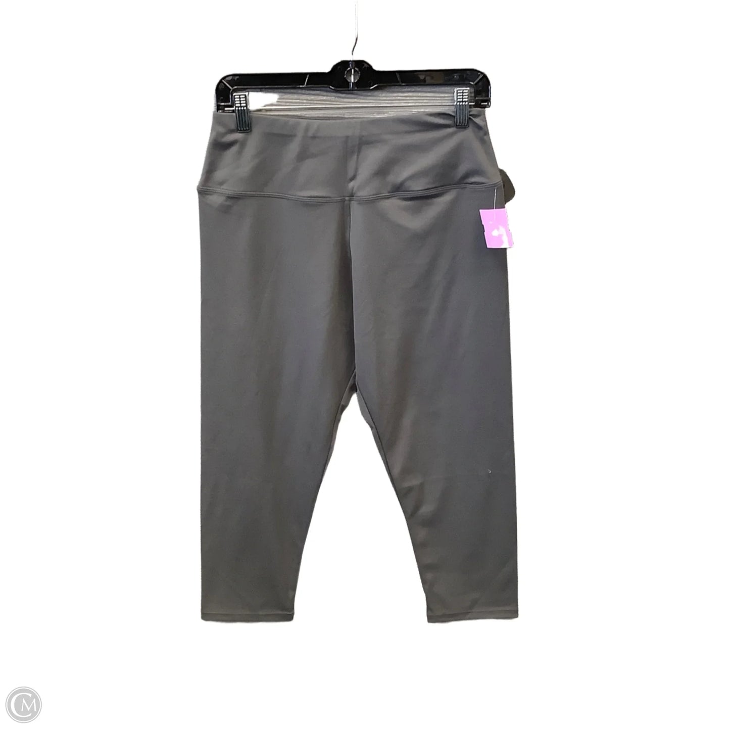 Athletic Capris By Clothes Mentor In Grey, Size: Xxl