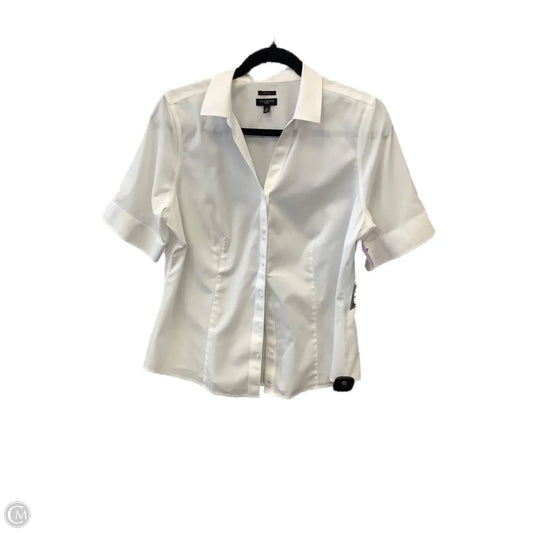 Top Short Sleeve By Talbots In White, Size: Lp