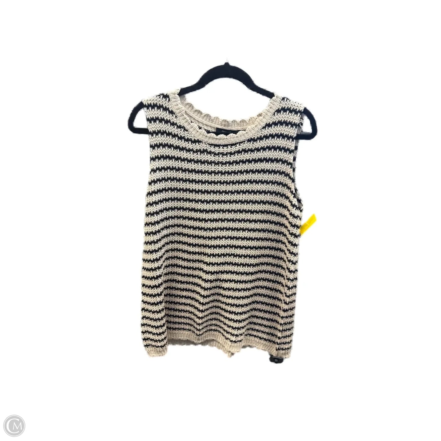 Vest Sweater By Doe & Rae In Striped Pattern, Size: M