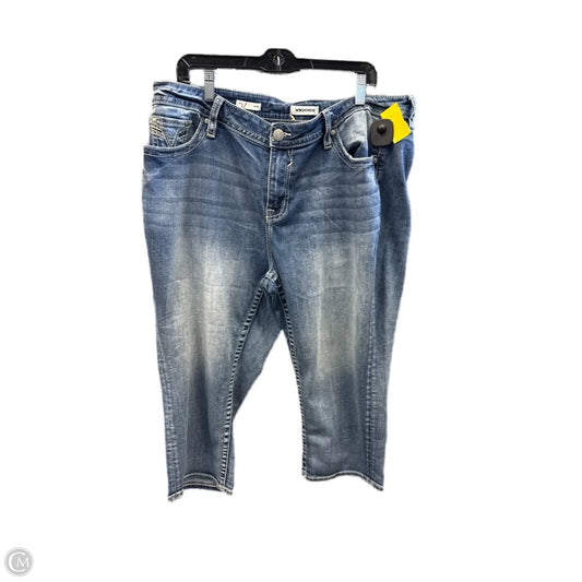Capris By Vigoss In Blue Denim, Size: 18