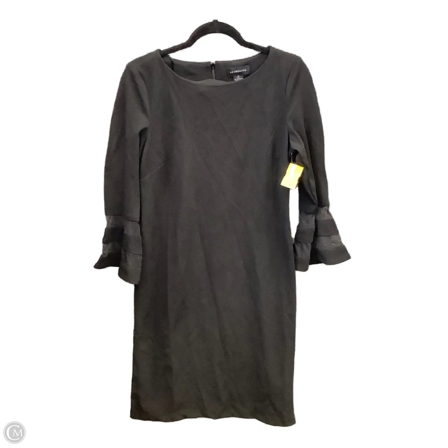 Dress Casual Midi By Liz Claiborne In Black, Size: M