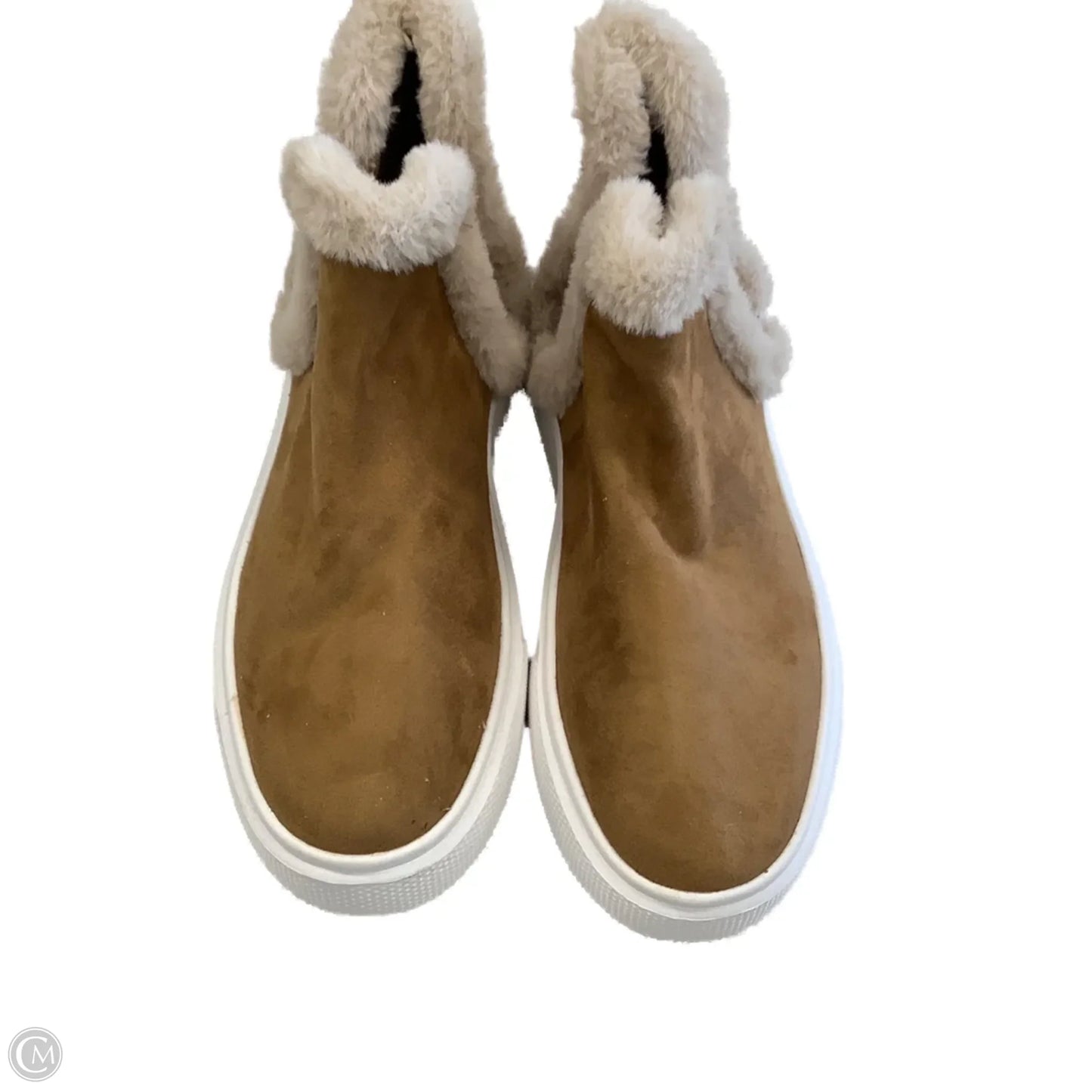 Boots Ankle Flats By Nine West In Gold, Size: 9