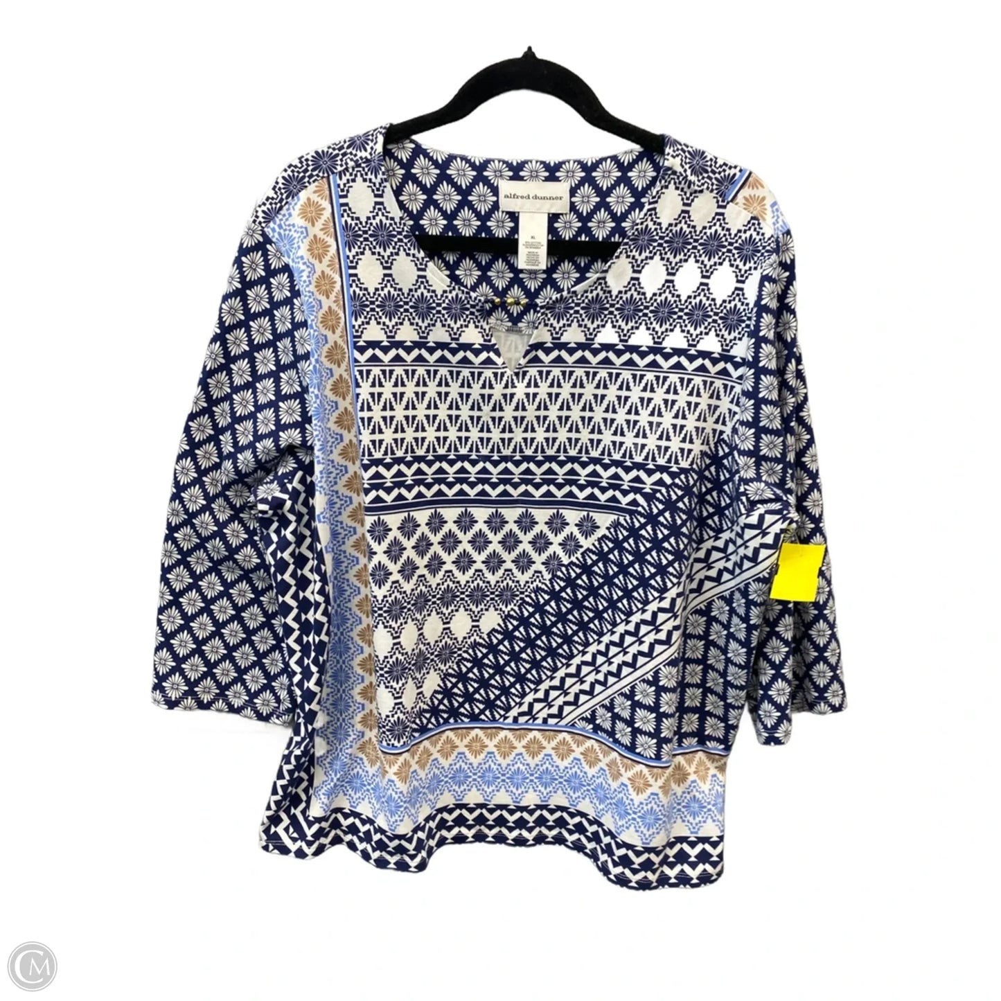 Top Long Sleeve By Alfred Dunner In Blue, Size: Xl