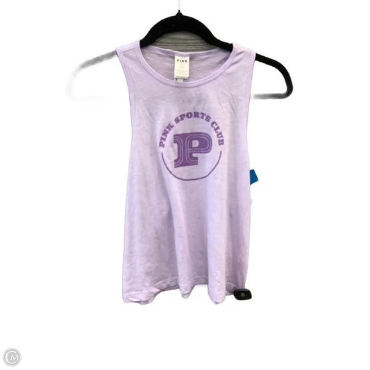Top Sleeveless By Pink In Purple, Size: L