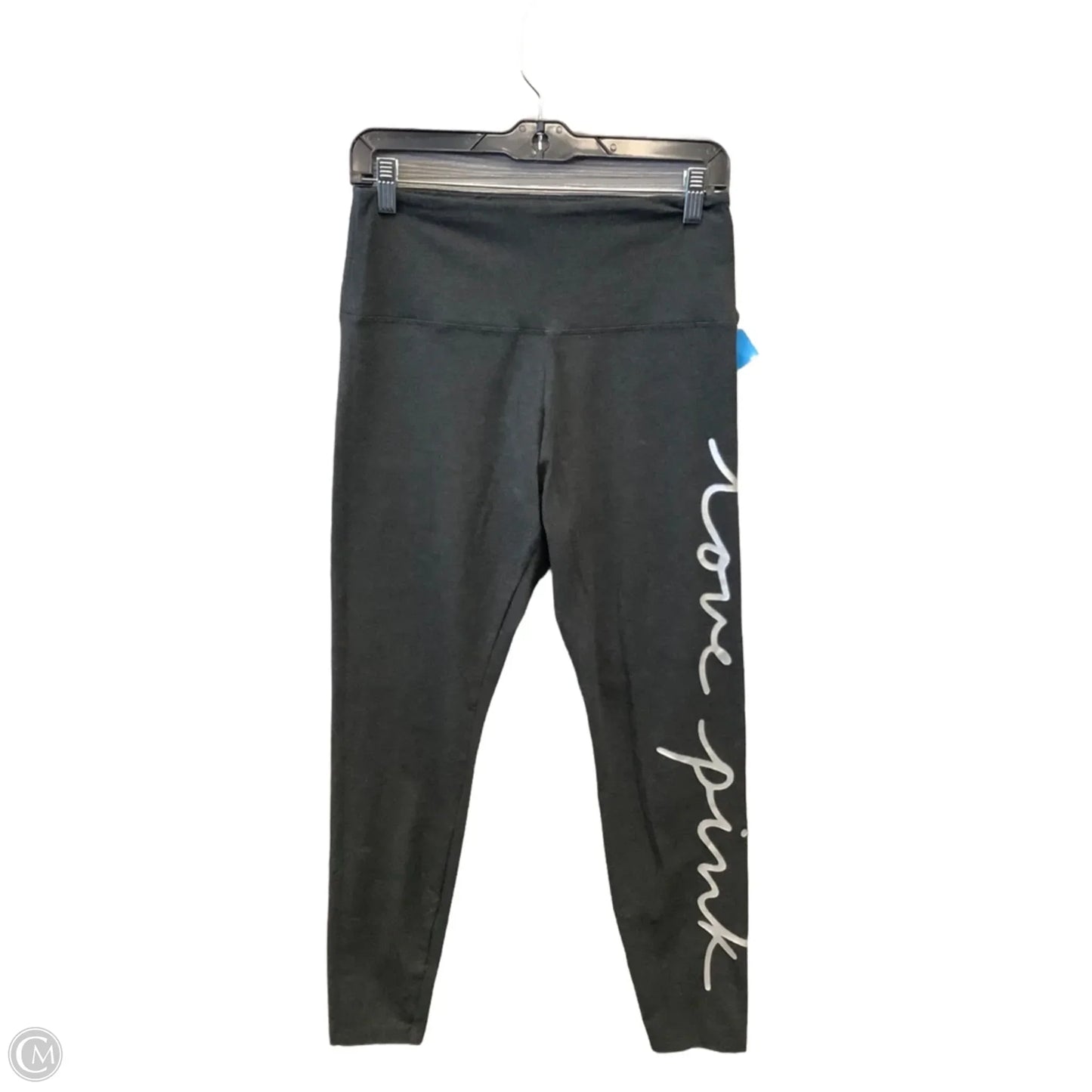 Athletic Leggings By Pink In Grey, Size: L