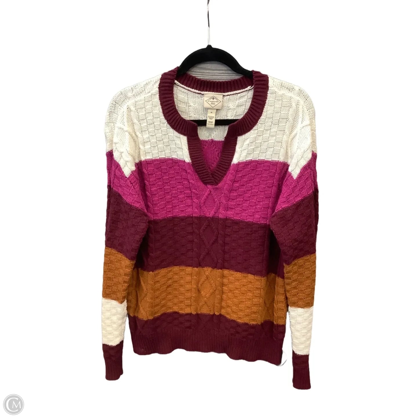 Sweater By St Johns Bay In Striped Pattern, Size: M