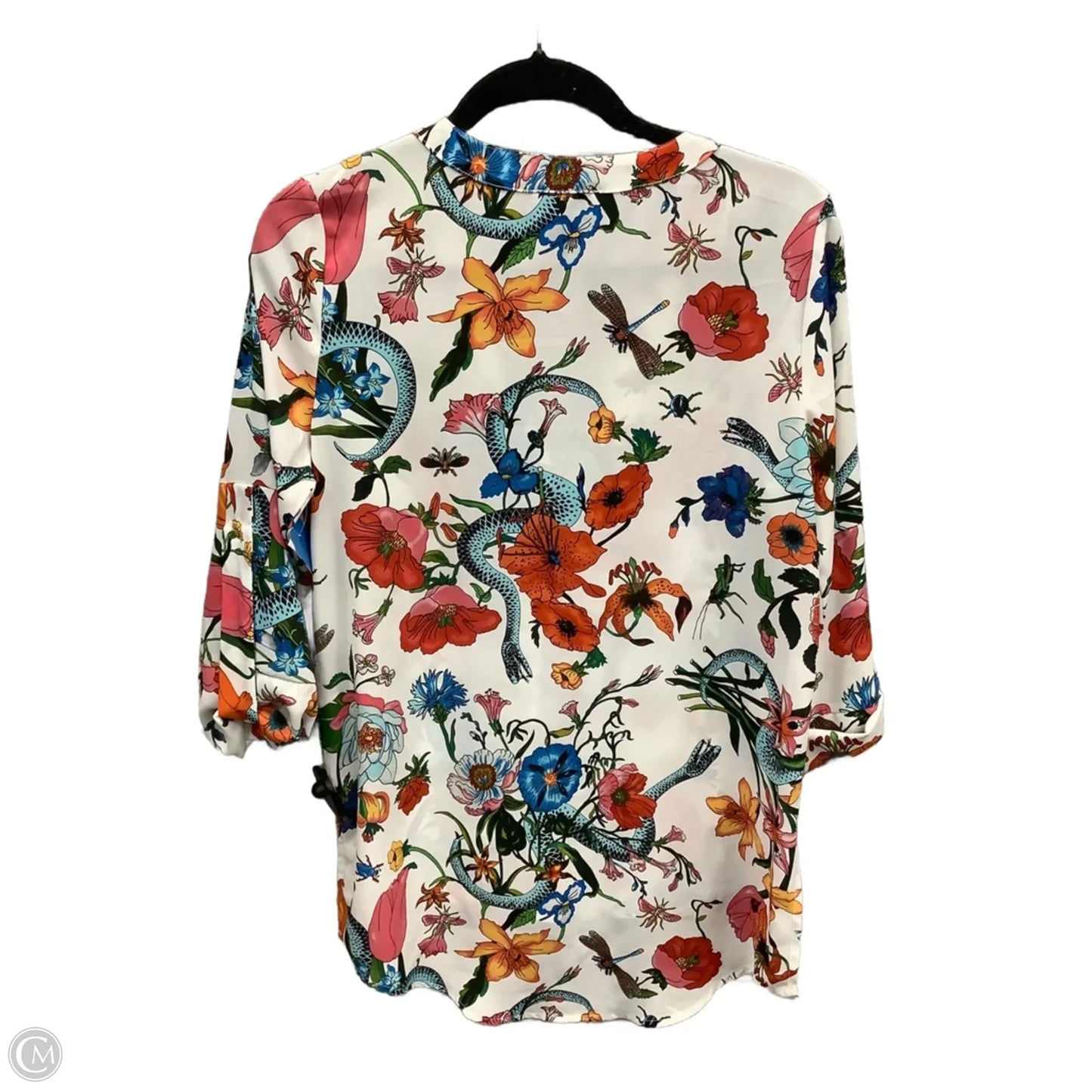 Top Long Sleeve By Belle + Sky In Floral Print, Size: S