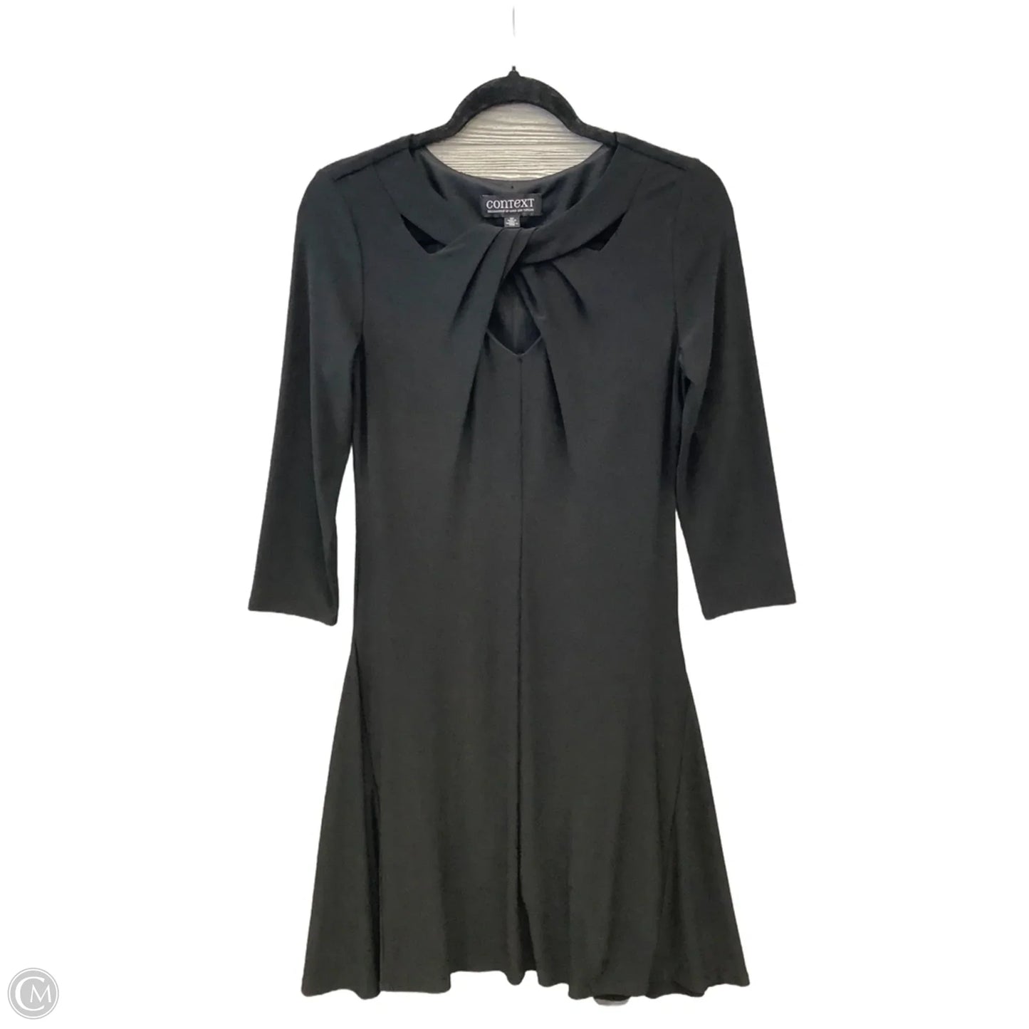 Dress Casual Midi By Context In Black, Size: S