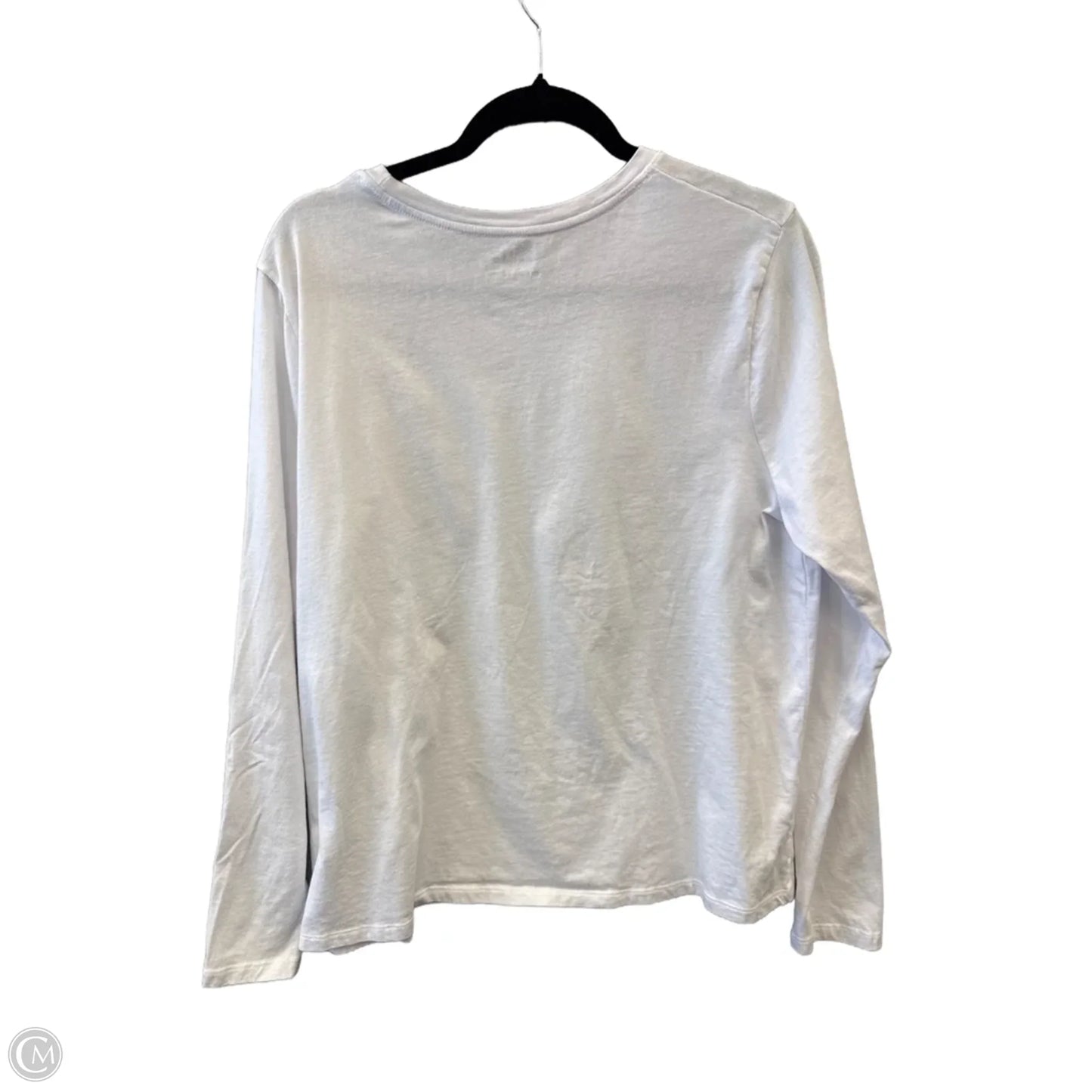 Top Long Sleeve By Time And Tru In White, Size: Xl