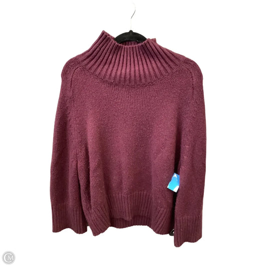 Sweater By Ann Taylor In Maroon, Size: M