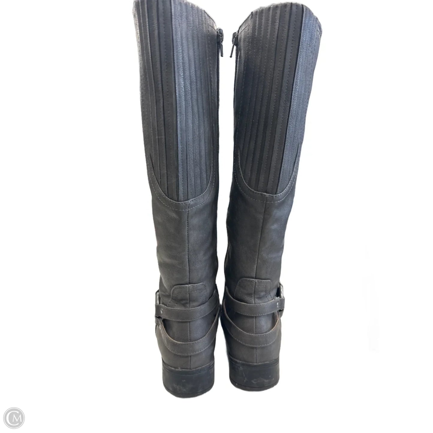 Boots Knee Flats By Life Stride In Grey, Size: 9