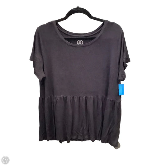 Top Short Sleeve By Maurices In Black, Size: Xxl
