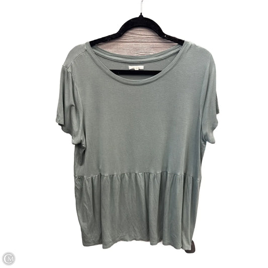 Top Short Sleeve By Maurices In Green, Size: Xl