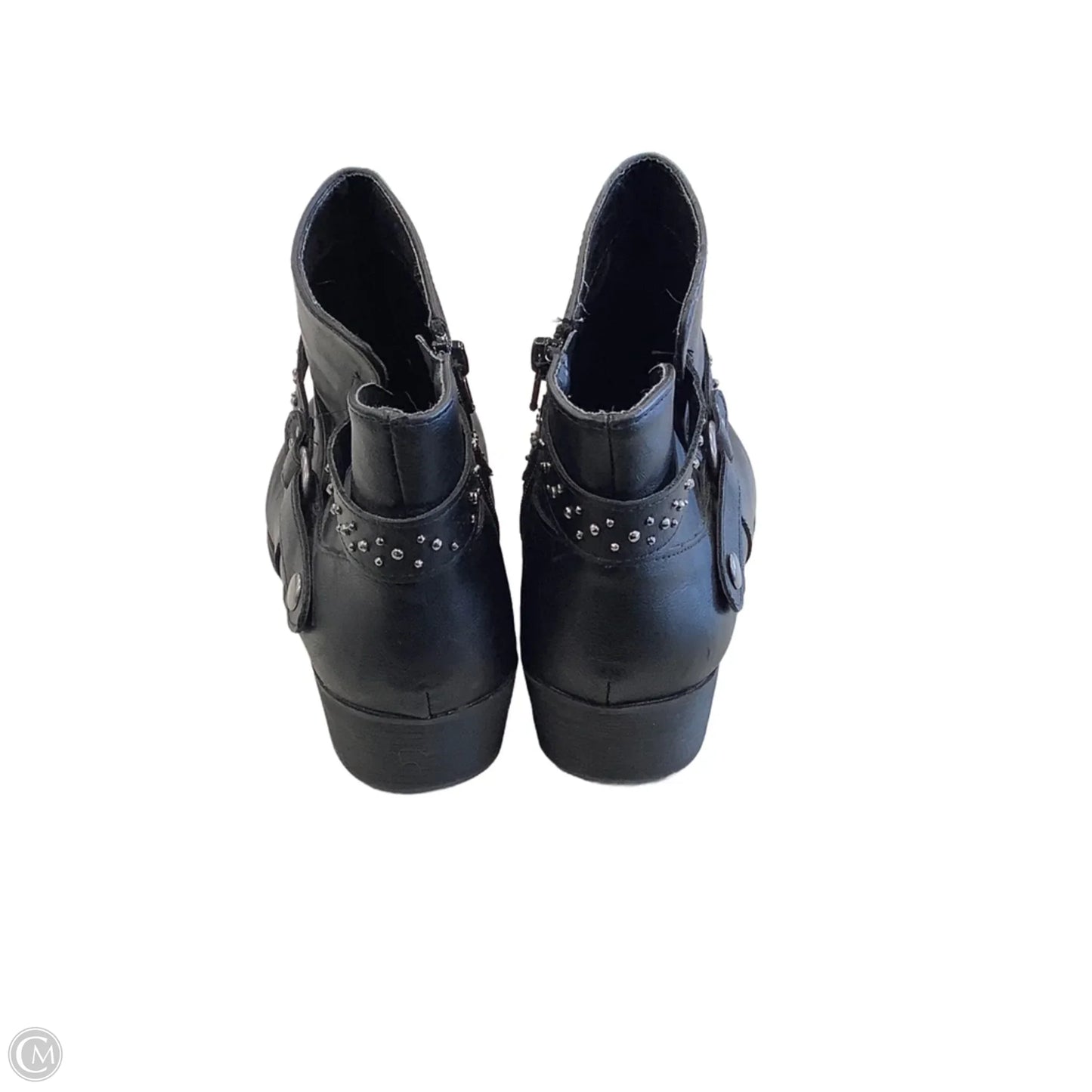 Boots Ankle Flats By Clothes Mentor In Black, Size: 10