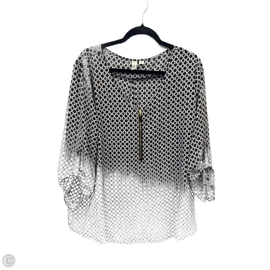 Top Long Sleeve By Tacera In Black, Size: 2x