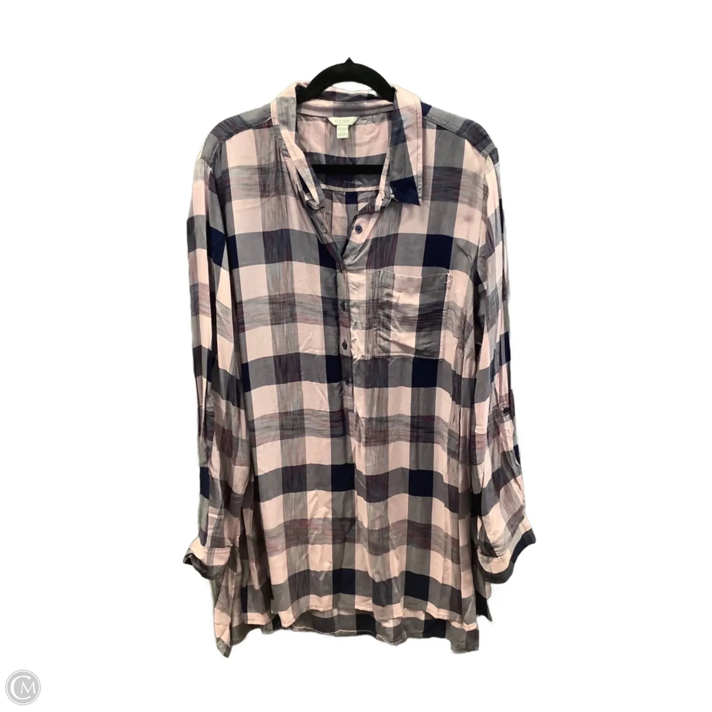 Dress Casual Short By Clothes Mentor In Plaid Pattern, Size: 3x